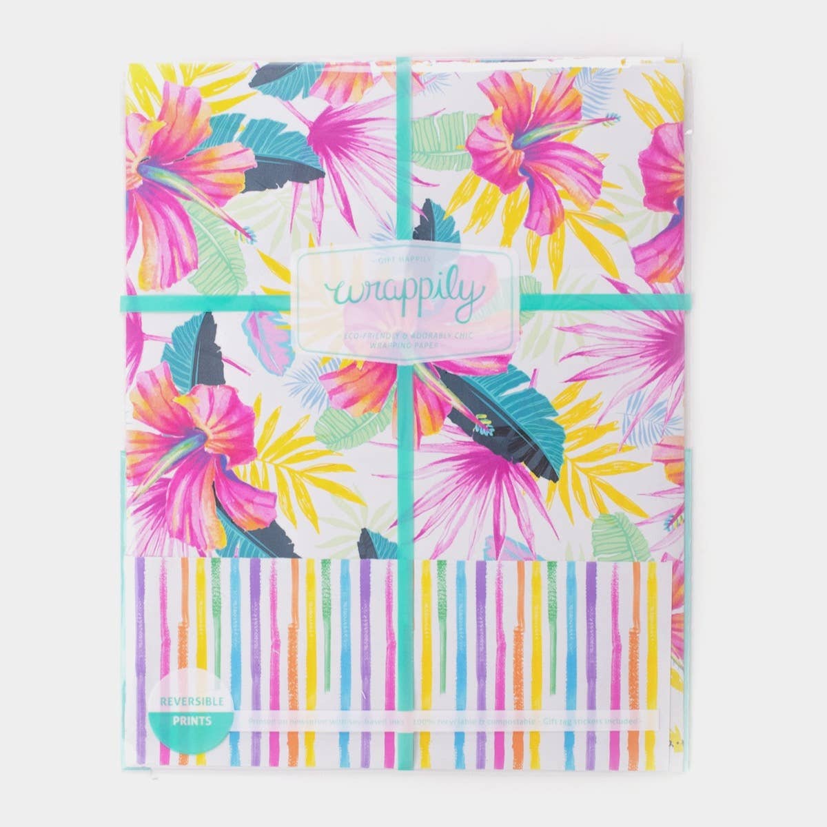 Hibiscus Fan Palm ‚Ä¢ Double-sided Eco Wrapping Paper‚Ä¢Everyday