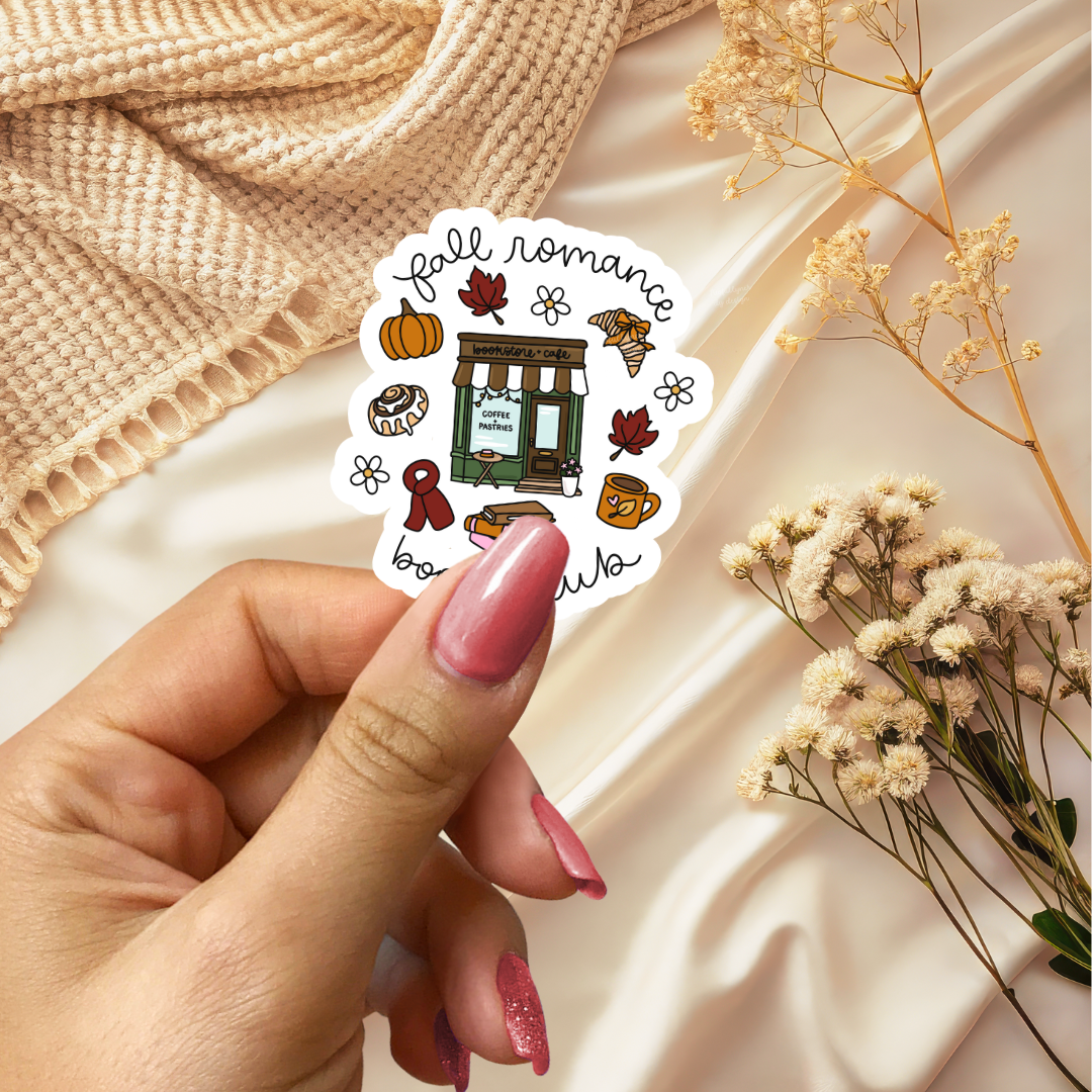 Fall Romance Book Club Sticker