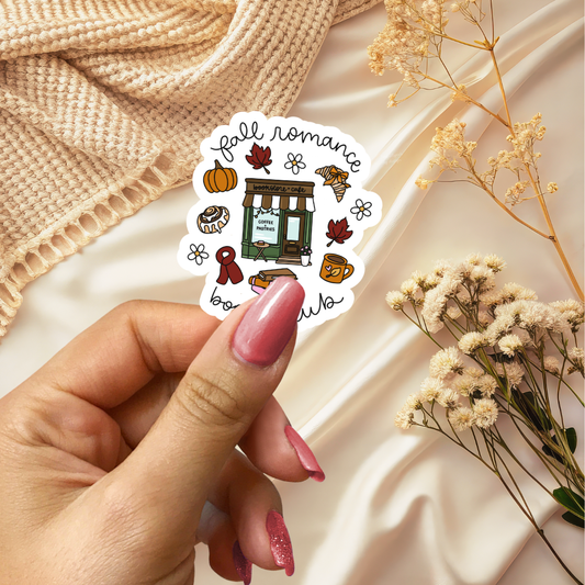 Fall Romance Book Club Sticker