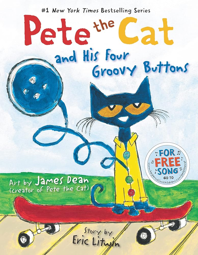 Pete the Cat and His Four Groovy Buttons cover image