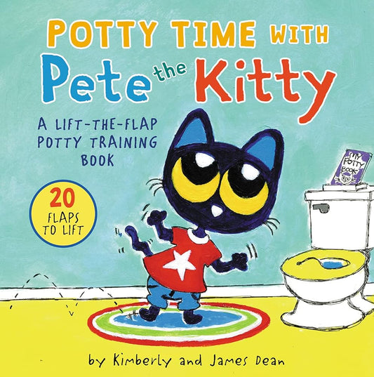 Potty Time with Pete the Kitty: A Lift-the-Flap Potty Book for Kids (Pete the Cat) cover image