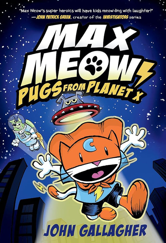 Max Meow Book 3: Pugs from Planet X: (A Graphic Novel) cover image
