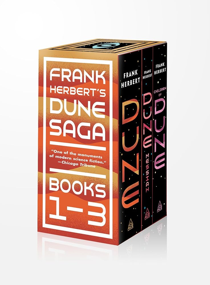 Frank Herbert's Dune Saga 3-Book Boxed Set: Dune, Dune Messiah, and Children of Dune cover image