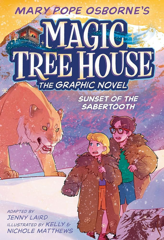 Sunset of the Sabertooth Graphic Novel (Magic Tree House Graphic Novels) cover image