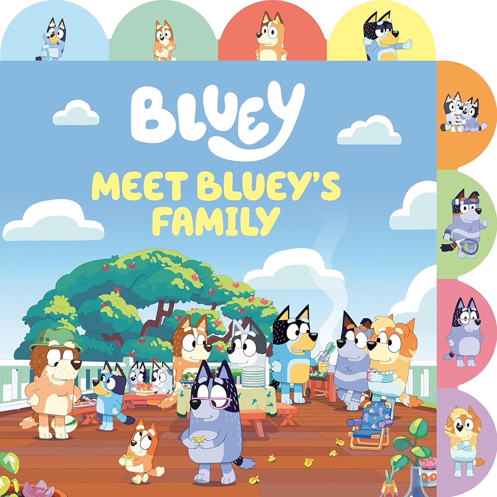 Meet Bluey's Family: A Tabbed Board Book cover image