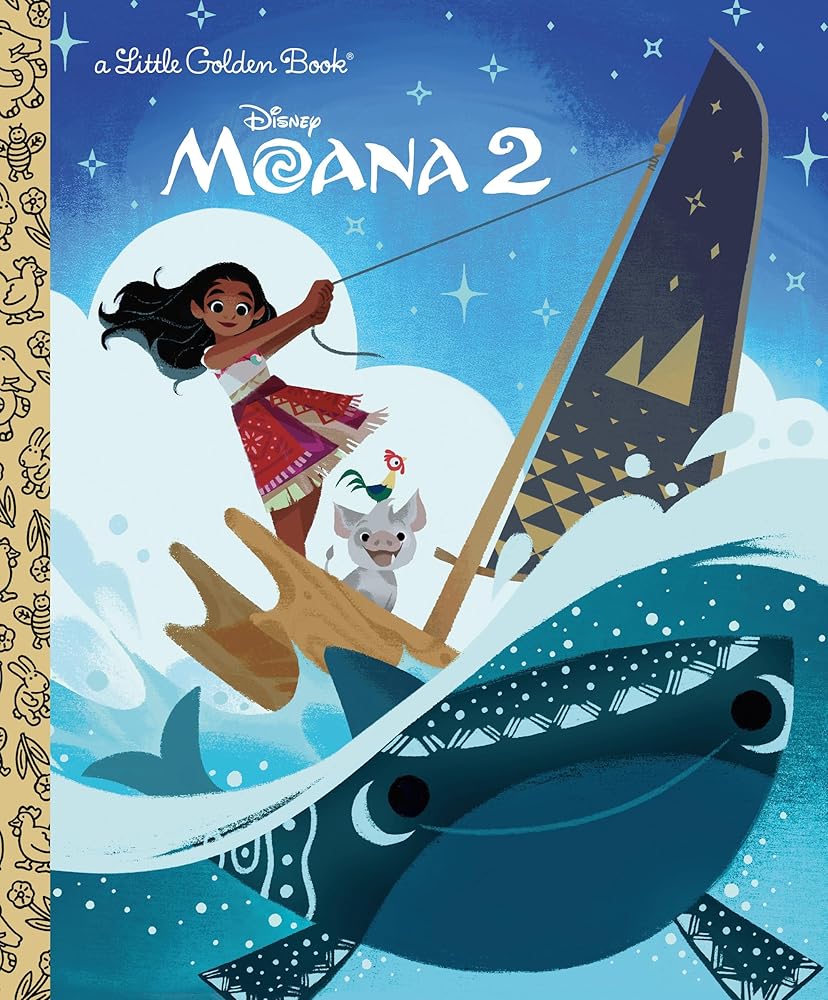 Disney Moana 2 Little Golden Book cover image
