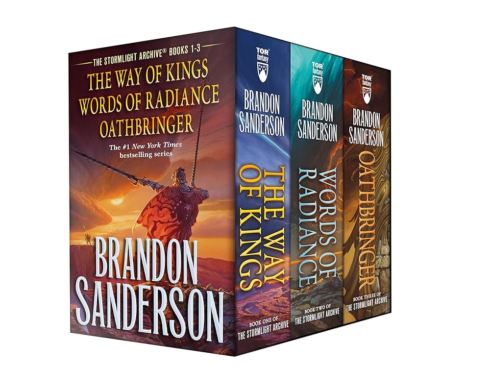 Stormlight Archive MM Boxed Set I, Books 1-3: The Way of Kings, Words of Radiance, Oathbringer (The Stormlight Archive) cover image