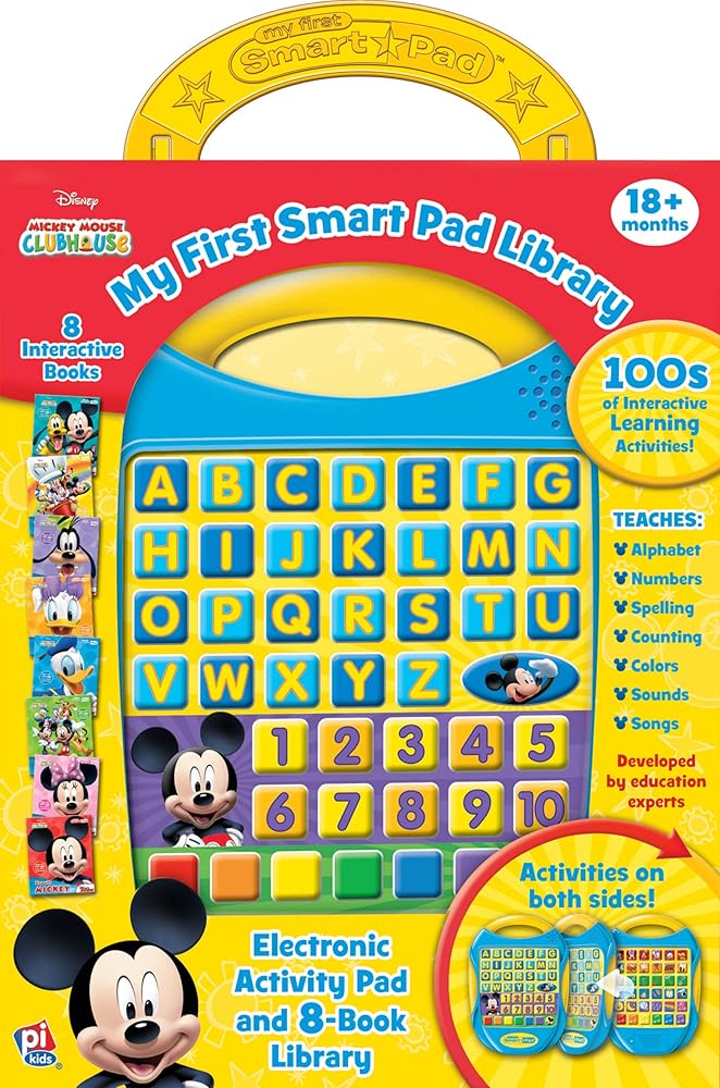 Disney Mickey Mouse Clubhouse - My First Smart Pad Electronic Activity Pad and 8-Book Library - PI Kids cover image