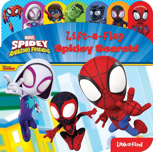 Marvel Spidey and his Amazing Friends - Lift-a-Flap Spidey Search! Look and Find Activity Book - PI Kids cover image