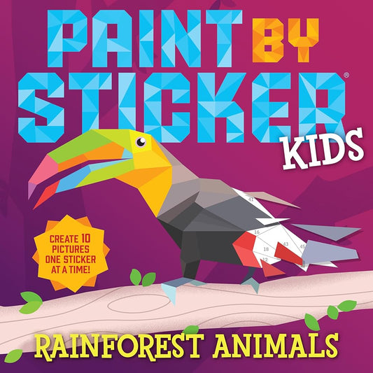 Paint by Sticker Kids: Rainforest Animals cover image