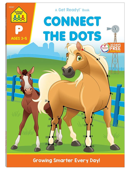 School Zone Connect the Dots Workbook cover image