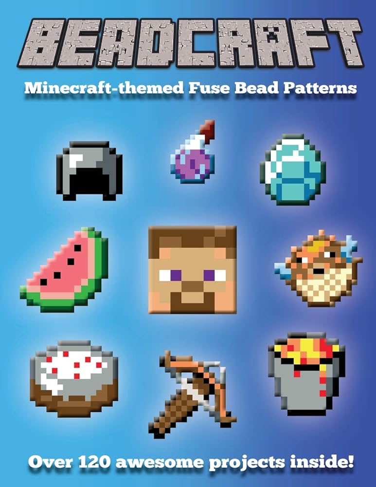 Beadcraft: Minecraft-themed Fuse Bead Patterns cover image