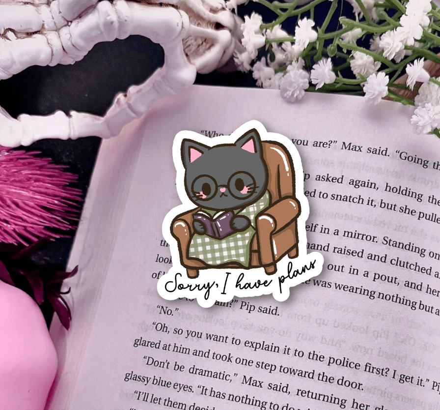 Sorry, I Have Plans Laminated Sticker