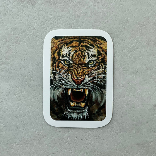 Rectangle Tiger Sticker