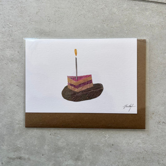 Pink Cake Greeting Card