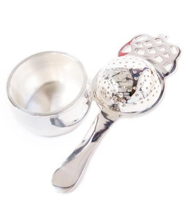 Tea Strainer – Silver Plated, Long Handle