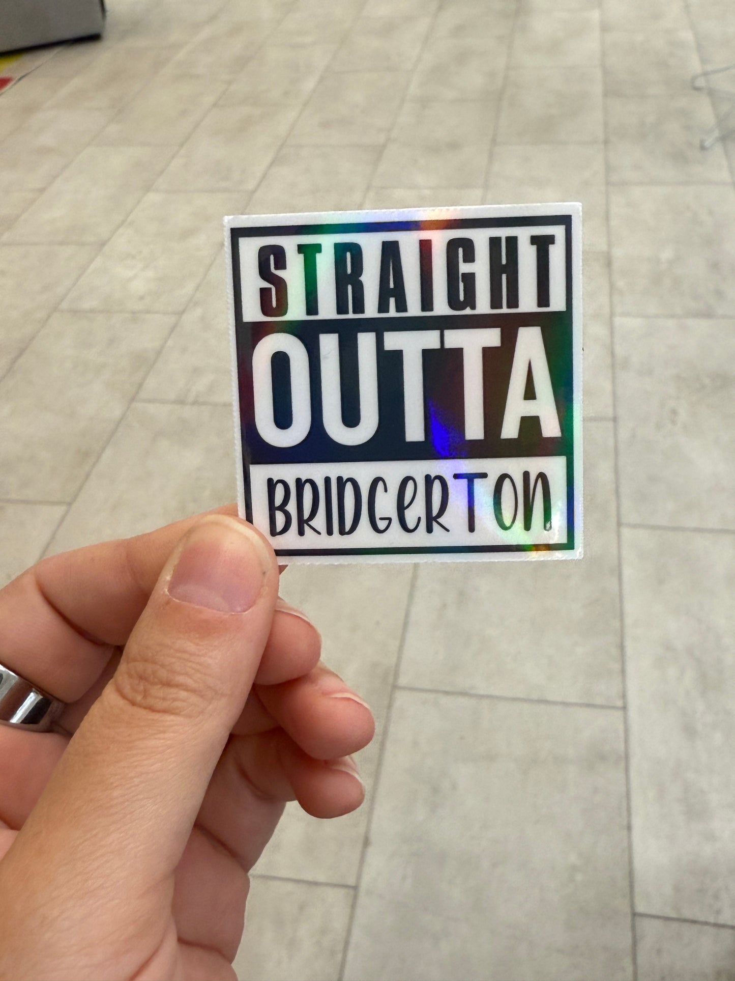 Straight Outta Bridgerton Sticker