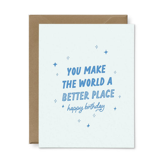 You Make The World Better Birthday Greeting Card - Box of 6