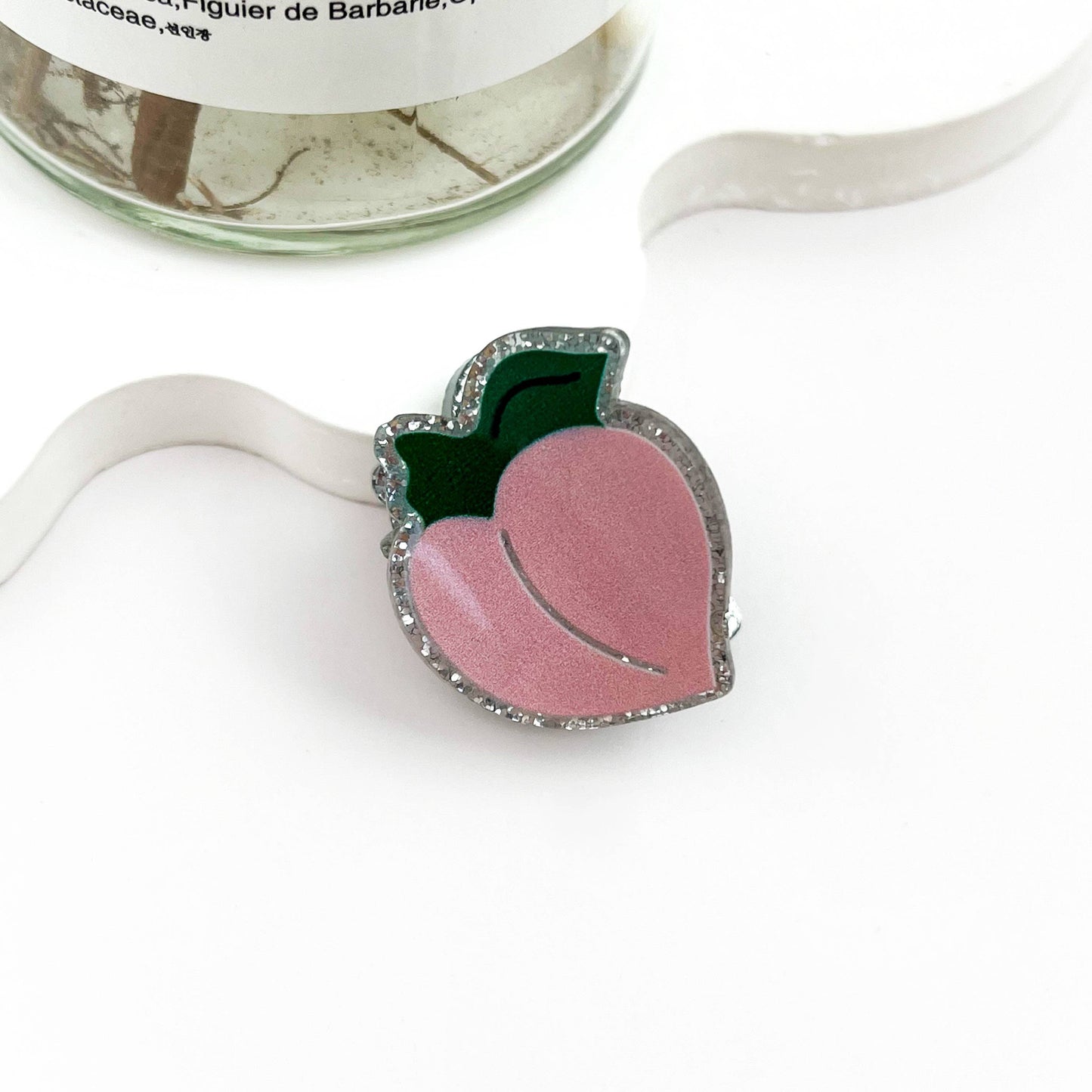 🍓 Mini Sparkly Fruit Hair Claw – Cute Glitter Clip ✨