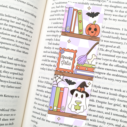 Spooky Girlie Bookshelf Bookmark