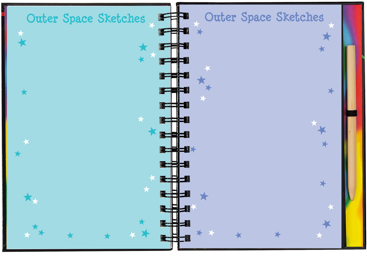 Outer Space Scratch and Sketch