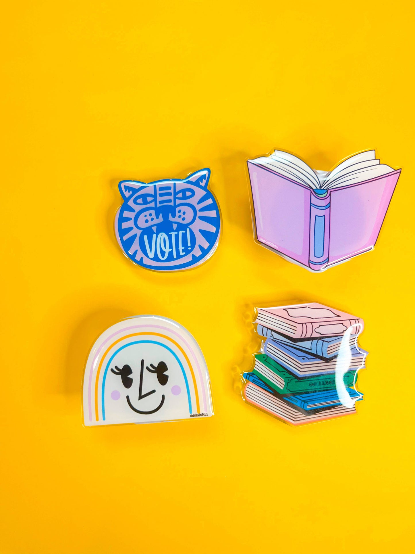 Call Me Bookish Phone Grip – Pink Book Holder for Readers