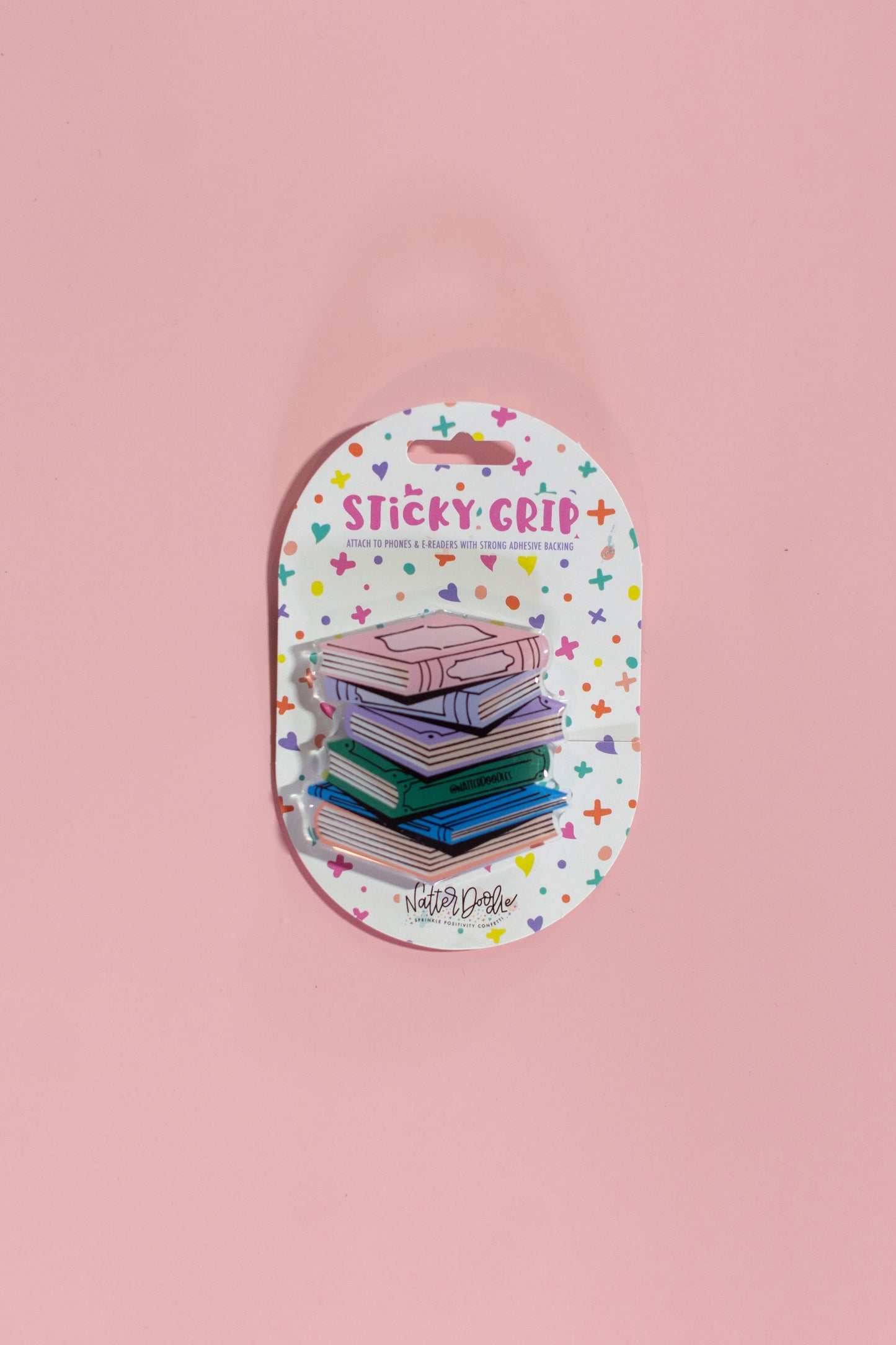 Stacks on Stacks Book Phone Grip – Cute Book Lover