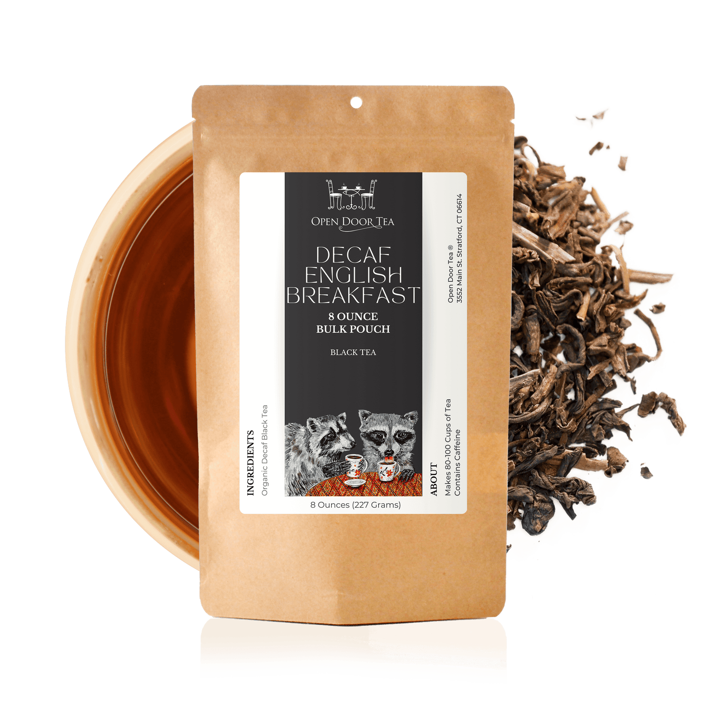Decaf English Breakfast | Organic Black Tea | Bulk or Retail