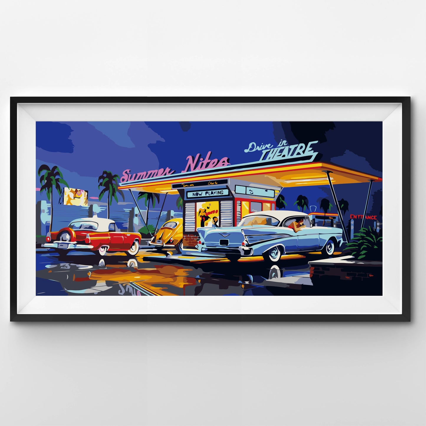 Summer Nites - DIY Paint By Numbers Kit - Vintage Wall Art