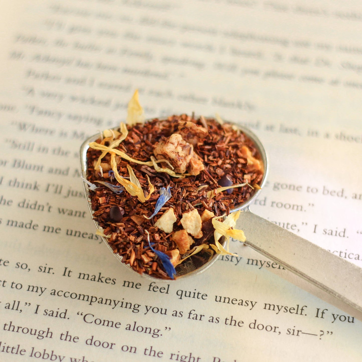 Soul Warmer Herbal Tea Loose Leaf Chestnut Nutty Caramel