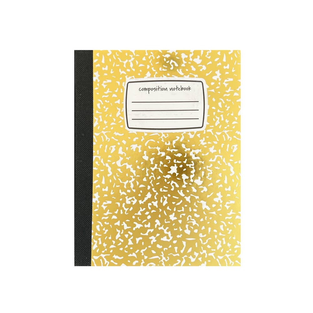 Gold Mini Composition Notebook - 1 pk.