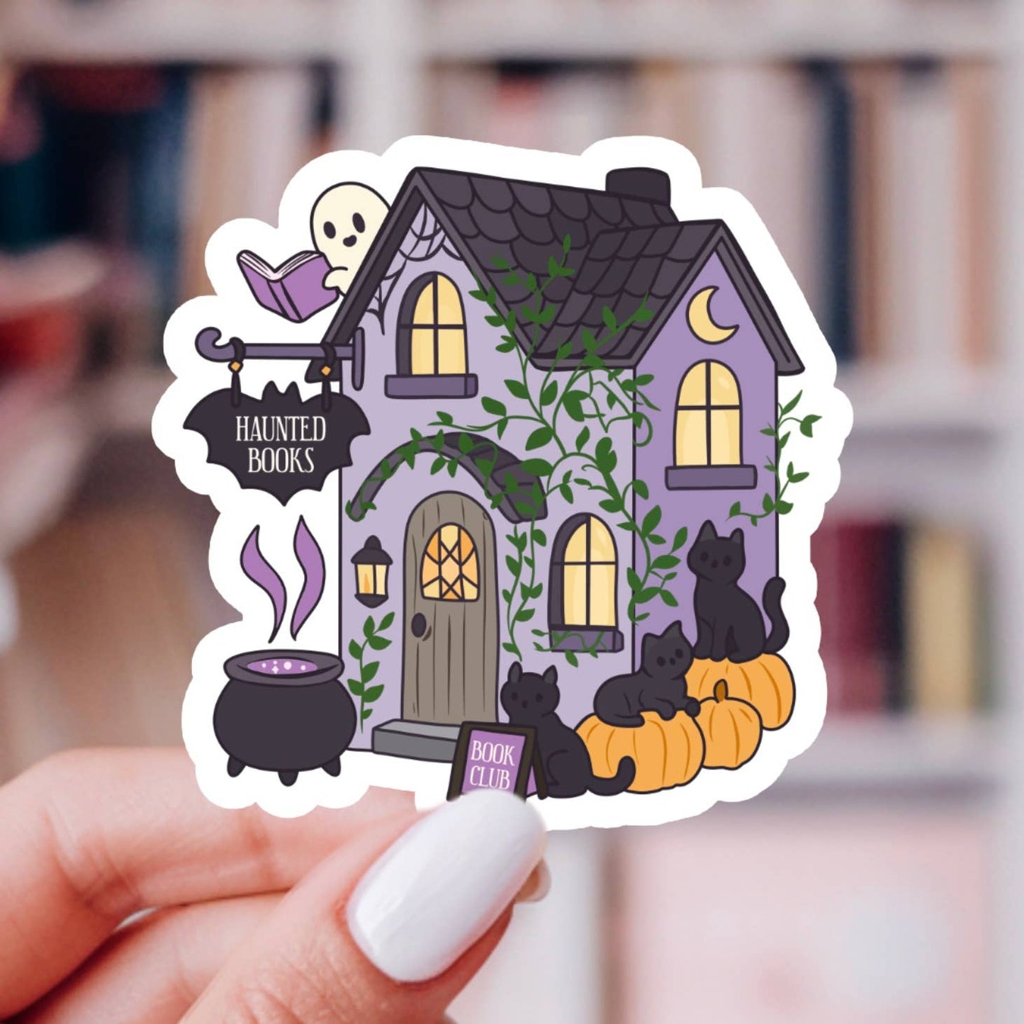 Haunted Book Shop Sticker