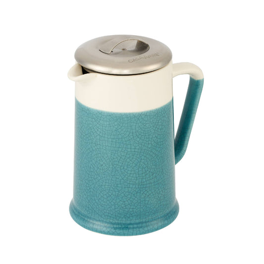 24oz Teapot with Strainer Lid Crackle Glaze