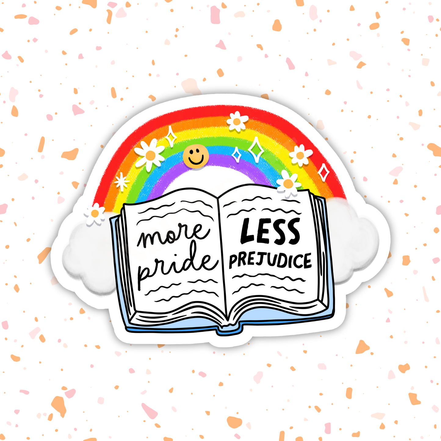 More Pride Less Prejudice Vinyl Sticker ‚Äì LGBTQ+ Pride¬†