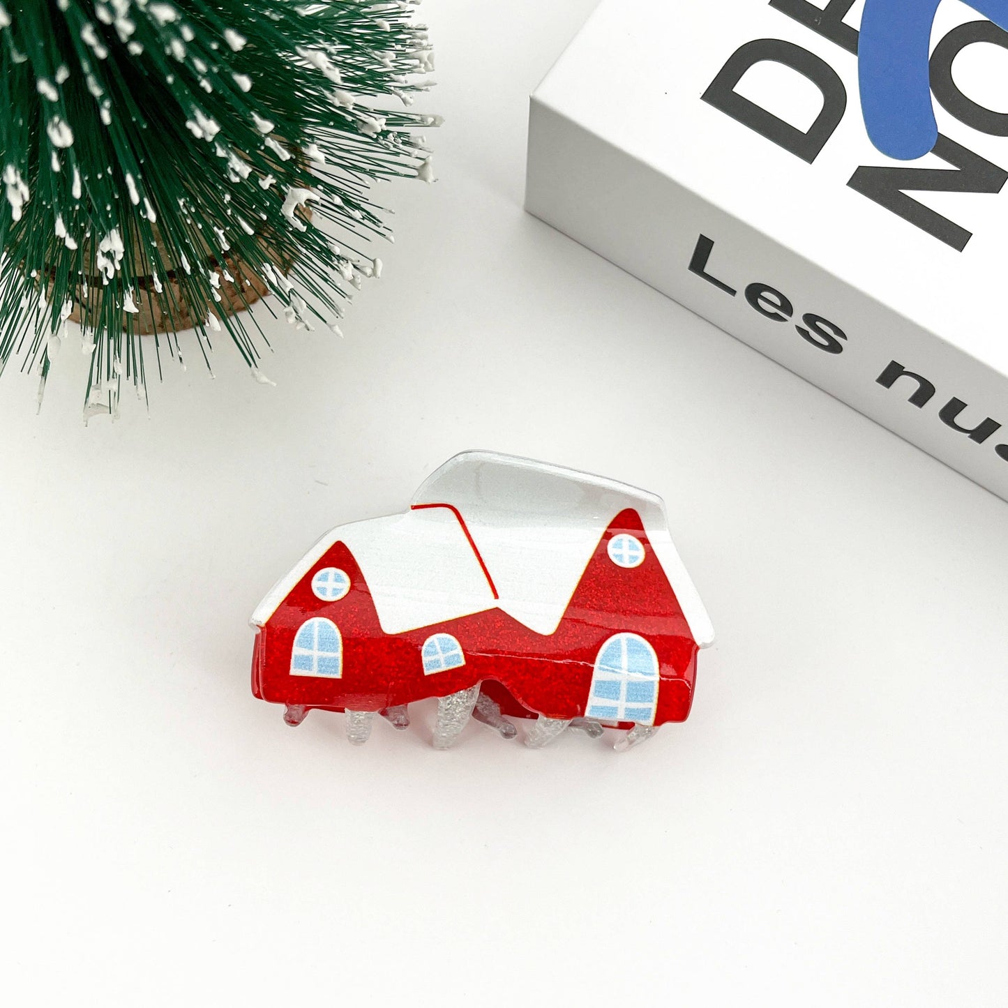 Christmas Series Claw Clip, Winter Hair Clip