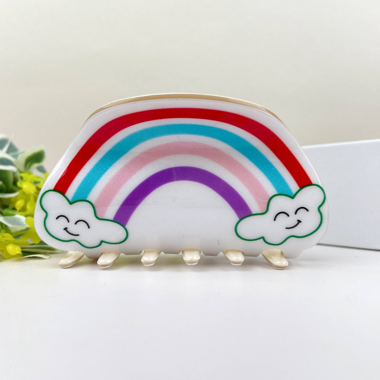 Cute Cartoon Rainbow Hair Clip