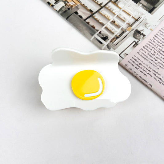 Acetate Poached Egg Claw Clip Hair Clips