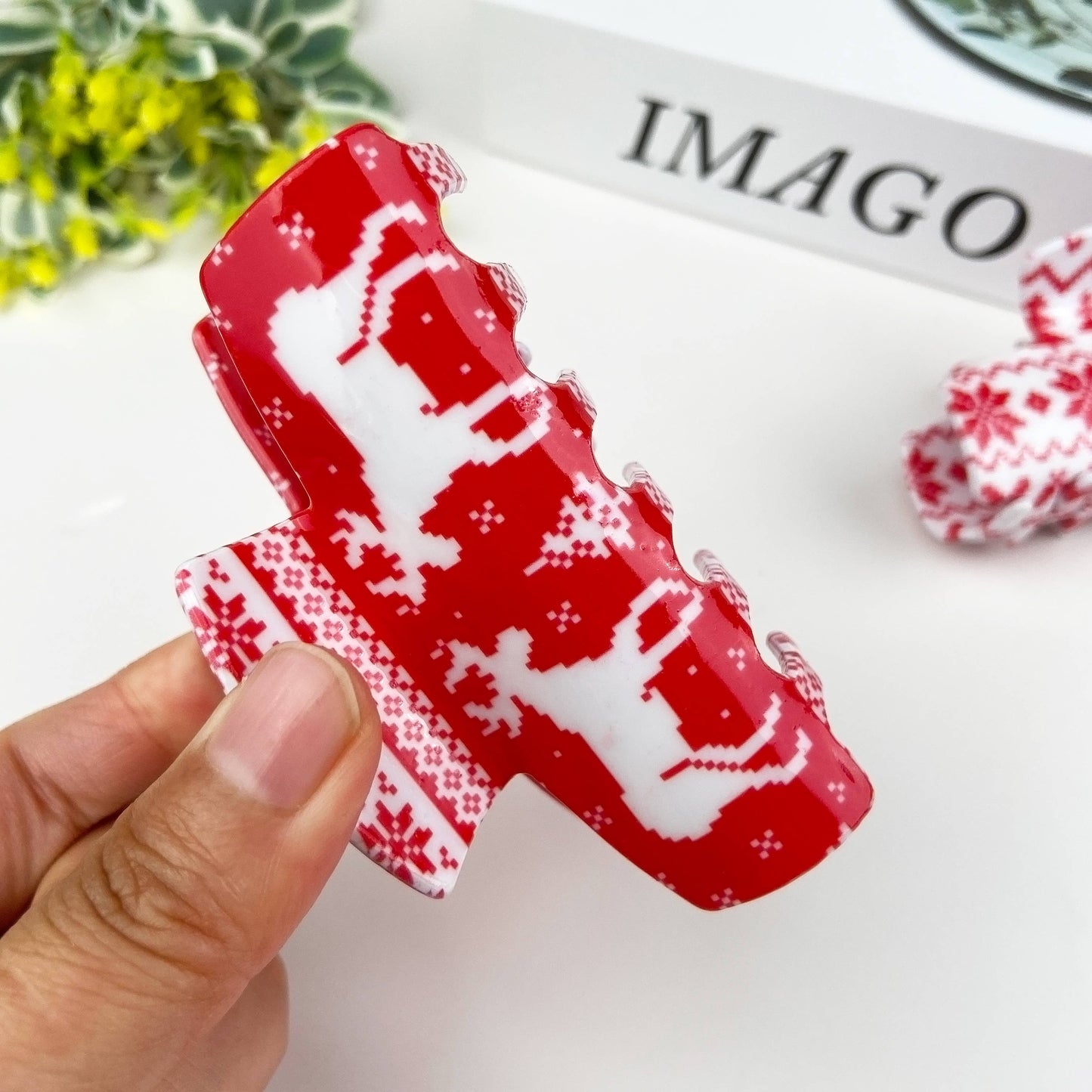 Christmas cute sweet hair clip elk