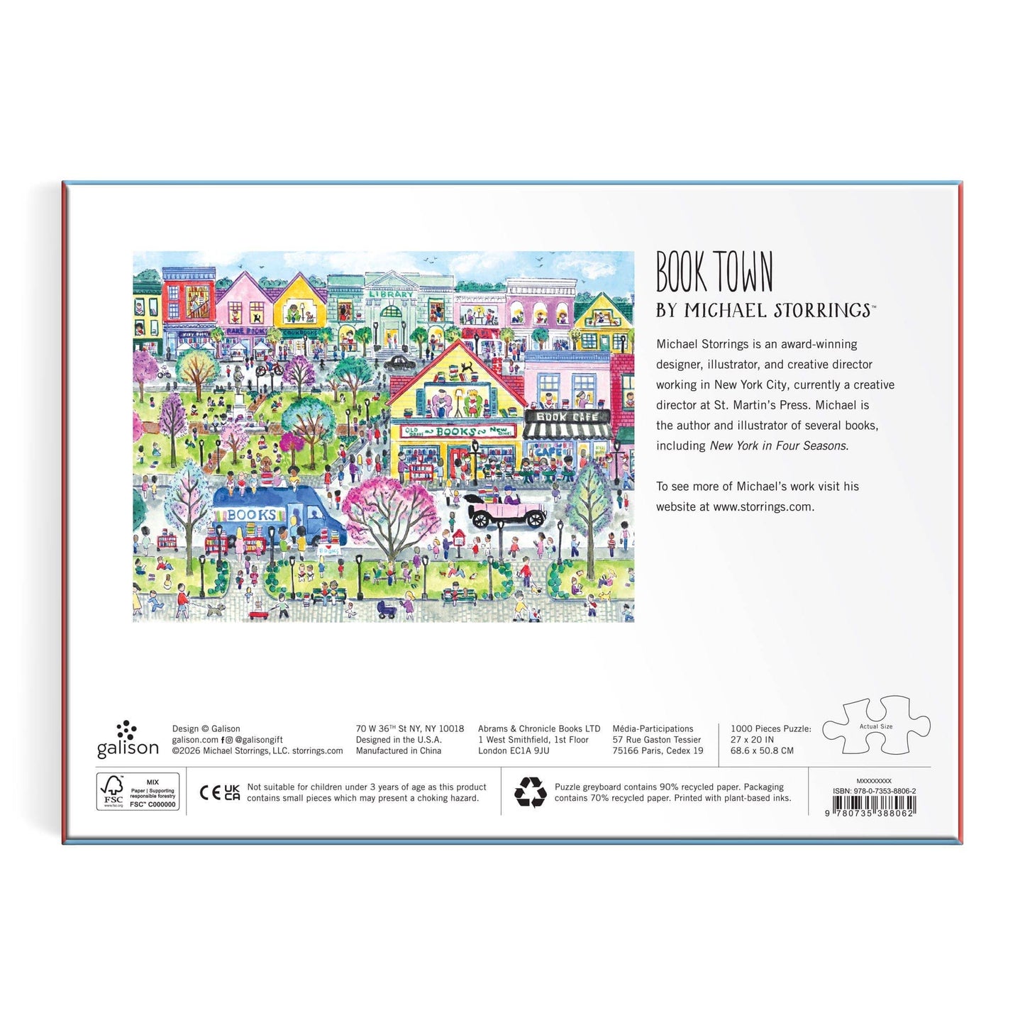 Michael Storrings Book Town 1000 Piece Puzzle