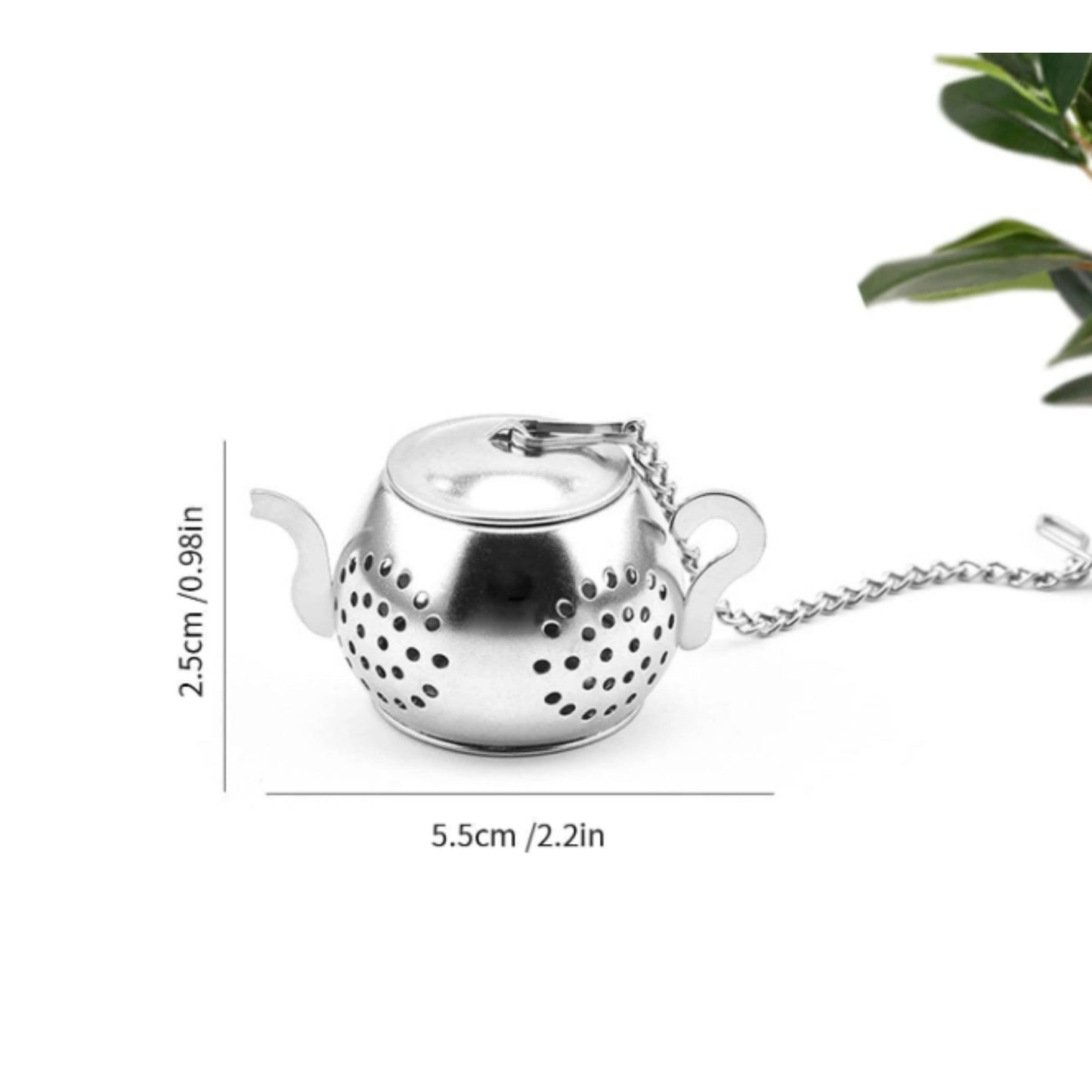 Tea Pot Infuser for Boutique Bliss, Loose Tea  Silver Color
