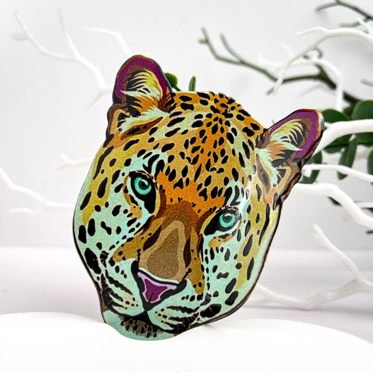 Fierce Tiger Print Hair Claw Clip