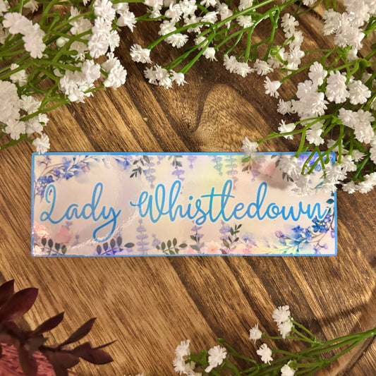Lady Whistledown Floral Bookmark