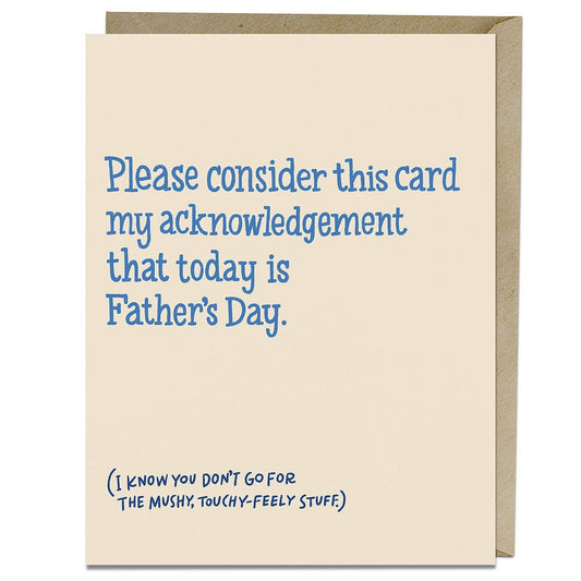 Father‚Äôs Day Acknowledgment Card