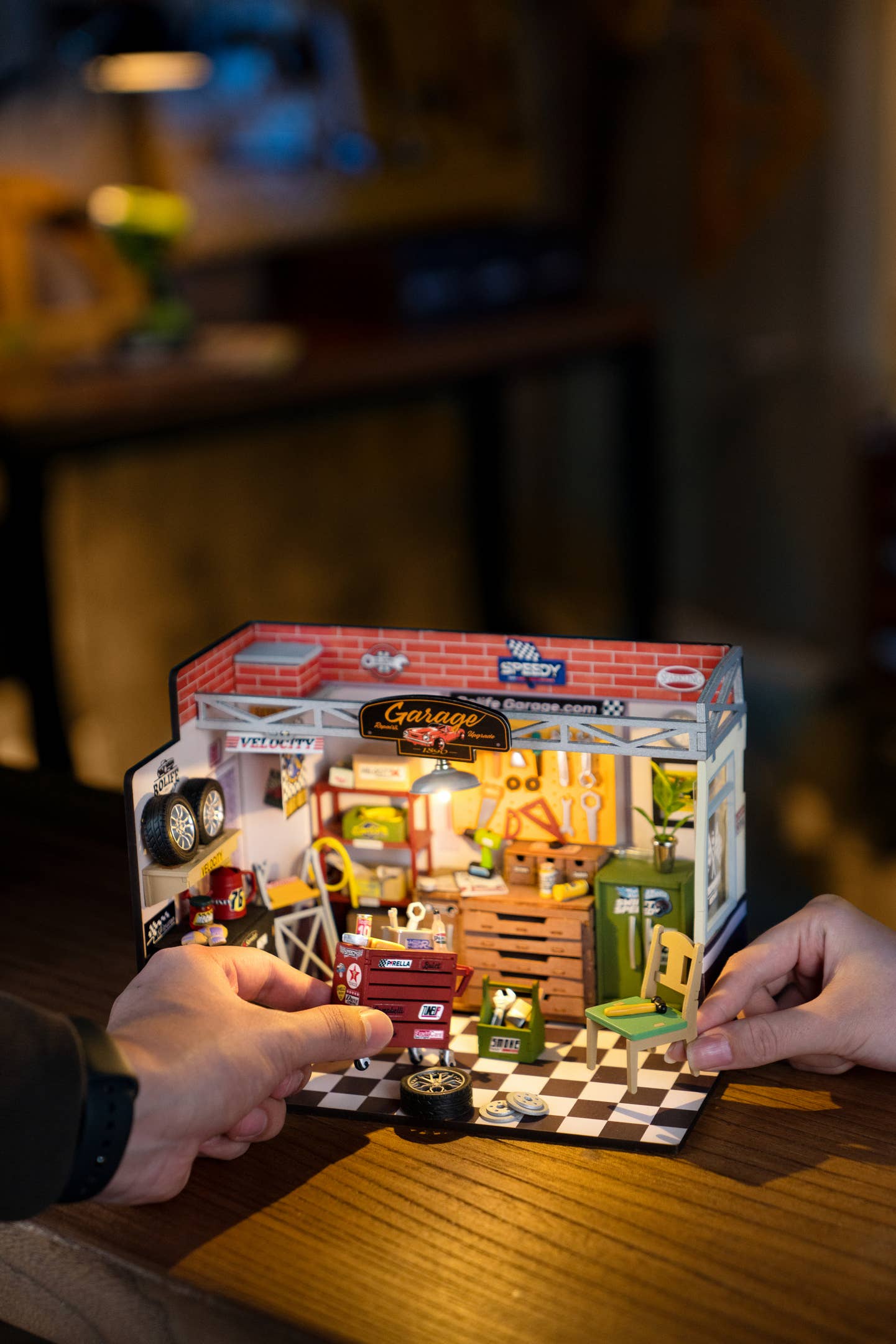 DIY Miniature House Kit: Garage Workshop