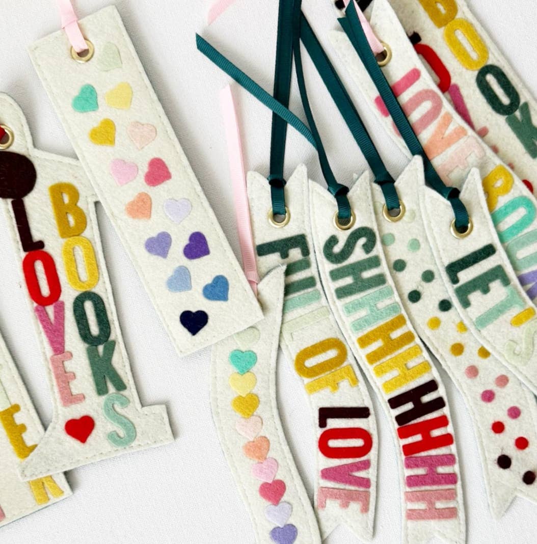 Shh‚Ä¶ Rainbow Felt Bookmark