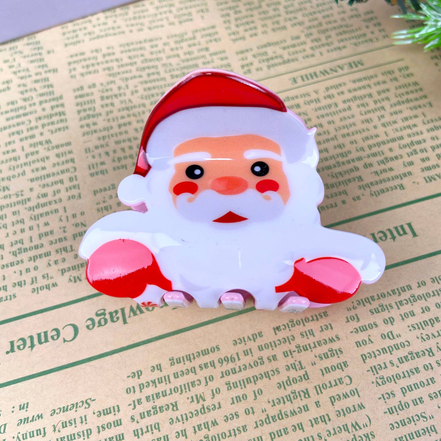 Santa Claus elk cartoon cute claw clip