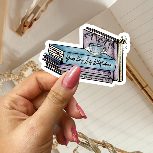 Bridgerton Inspired Bookstack Sticker
