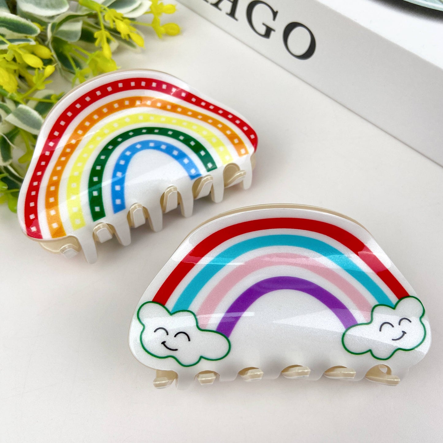 Cute Cartoon Rainbow Hair Clip