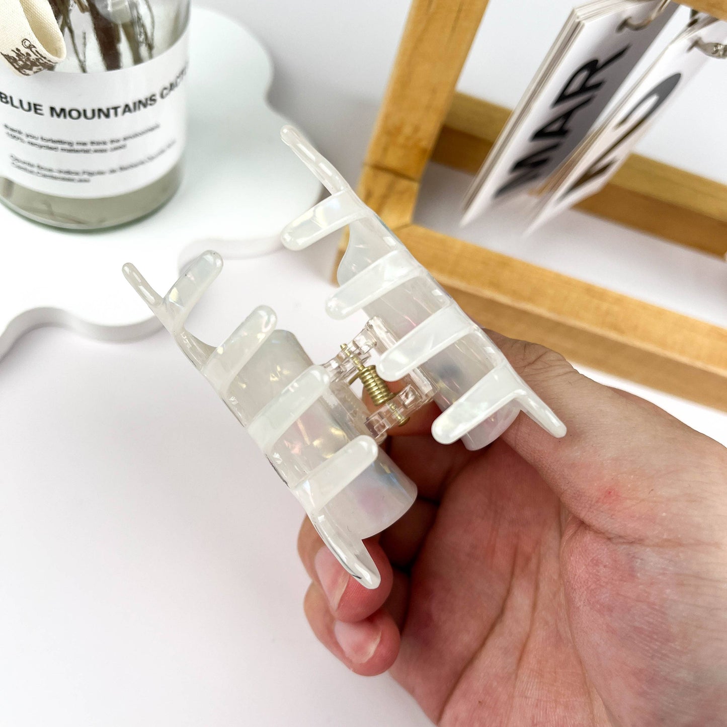 White Ghost Halloween Hair Clip