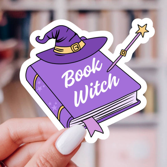 Book Witch Sticker